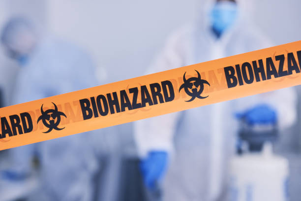 Professional Biohazard Cleanup technician working in New Boston, TX